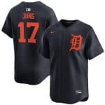 Detroit Tigers #17 Jace Jung Black 2024 Alternate Limited Stitched Jersey