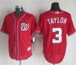 Nationals #3 Michael Taylor Red New Cool Base Stitched Jersey