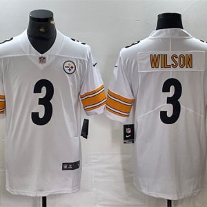 Pittsburgh Steelers #3 Russell Wilson White Vapor Untouchable Limited Stitched Jersey
