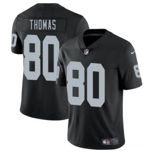 Las Vegas Raiders #80 Ian Thomas Black 2025 Vapor Stitched Jersey