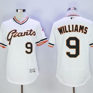 Giants #9 Matt Williams White Flexbase Authentic Collection Cooperstown Stitched Jersey