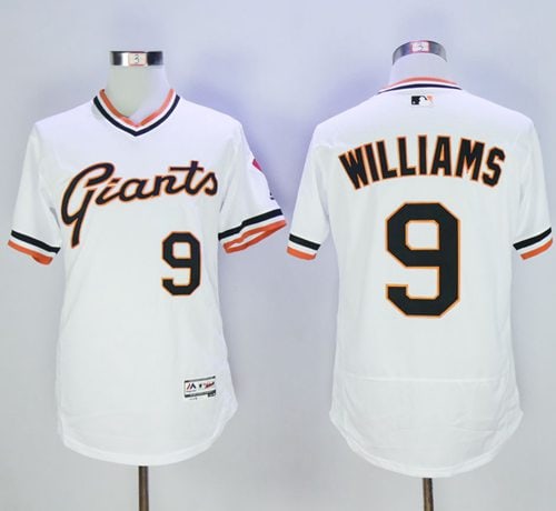 Giants #9 Matt Williams White Flexbase Authentic Collection Cooperstown Stitched Jersey
