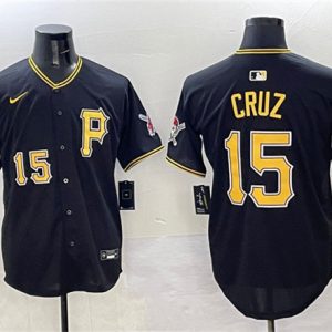 Pittsburgh Pirates #15 Oneil Cruz Black 2025 Limited Stitched Jersey