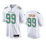 Miami Dolphins #99 Jason Taylor White Fashion Vapor Untouchable Stitched Jersey