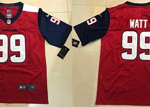 Houston Texans Customized Red Limited Stitched Jersey