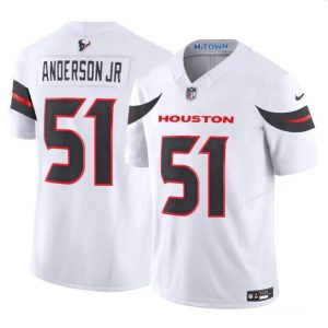 Houston Texans #51 Will Anderson Jr. White 2024 Vapor F.U.S.E. Limited Stitched Jersey