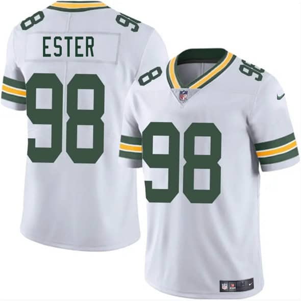 Green Bay Packers #98 James Ester White 2025 Vapor Untouchable Limited Stitched Jersey