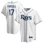 Tampa Bay Rays #17 Isaac Paredes White Cool Base Stitched Jersey