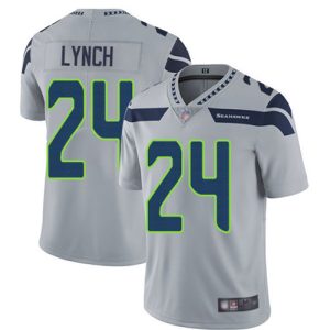 Seattle Seahawks #24 Marshawn Lynch Grey Vapor Untouchable Limited Stitched Jersey