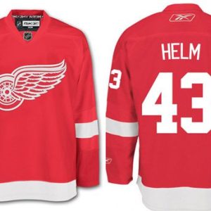 Red Wings #43 Darren Helm Red Stitched Jersey