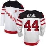 Olympic CA. #44 Marc-Edouard Vlasic White 100th Anniversary Stitched Jersey