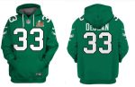 Philadelphia Eagles #33 Cooper DeJean Green 2025 Super Bowl LIX Patch Pullover Hoodie