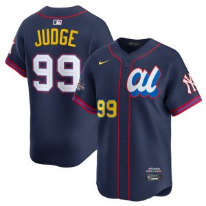 American League #99 Aaron Judge Navy 2025 All-Star Edition Limited Stitched Jersey