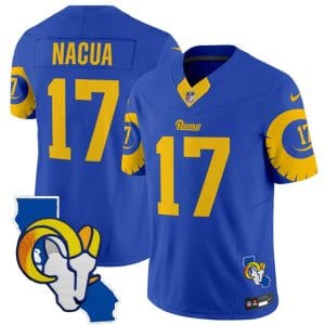 Los Angeles Rams #17 Puka Nacua Royal 2025 F.U.S.E. V2 Limited Stitched Jersey