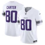 Minnesota Vikings #80 Cris Carter White F.U.S.E. Winter Warrior Limited Stitched Jersey