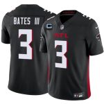 Atlanta Falcons #3 Jesse Bates III Black 2025 F.U.S.E With 4-Star C Patch Vapor Untouchable Limited Stitched Jersey