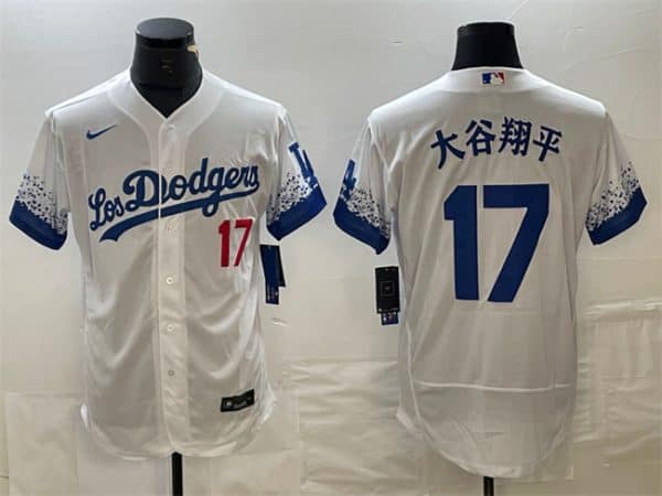 Los Angeles Dodgers #17 ´ó¹ÈÏèÆ½ White City Connect Flex Base Stitched Jersey