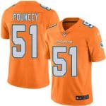 Dolphins #51 Mike Pouncey Orange Stitched Limited Rush Nike Jersey