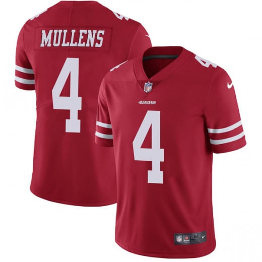 49ers #4 Nick Mullens Team Color Vapor Untouchable Limited Stitched Jersey