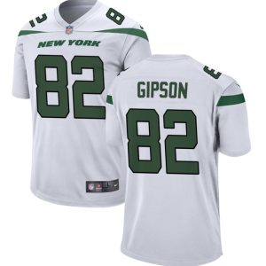 New York Jets #82 Xavier Gipson White Stitched Jersey