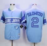 Blue Jays #2 Troy Tulowitzki Light Blue Exclusive New Cool Base Stitched Jersey