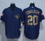 Blue Jays #20 Josh Donaldson Denim Blue Salute To Service Stitched Jersey