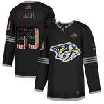 Nashville Predators #59 Roman Josi Grey USA Flag Stitched Jersey