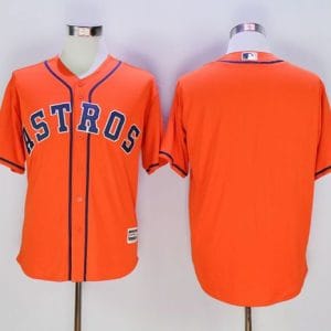 Astros Blank Orange New Cool Base Stitched Jersey