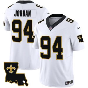 New Orleans Saints #94 Cameron Jordan White 2023 F.U.S.E. 1987 Legacy Vapor Stitched Jersey