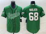 Philadelphia Eagles #68 Jordan Mailata Green Cool Base Stitched Jersey