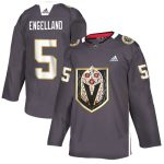 Vegas Golden Knights #5 Deryk Engelland Grey Latino Heritage Night Stitched Jersey