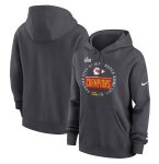 Kansas City Chiefs Black Super Bowl LVII Champions Pullover Hoodie(Run Small)