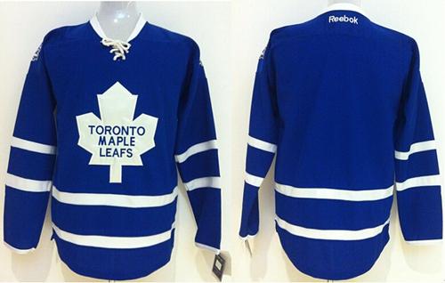 Maple Leafs Blank Stitched Blue Jersey