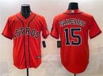Houston Astros #15 Isaac Paredes Orange Cool Base Stitched Jersey