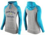 Nike San Diego Chargers Performance Hoodie Grey Light Blue