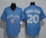 Blue Jays #20 Josh Donaldson Light Blue Cooperstown Throwback Stitched Jersey