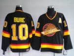 Canucks #10 Pavel Bure Stitched Black Mitchell Ness Jersey