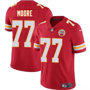 Kansas City Chiefs #77 Jaylon Moore Red 2025 Vapor Untouchable Limited Stitched Jersey