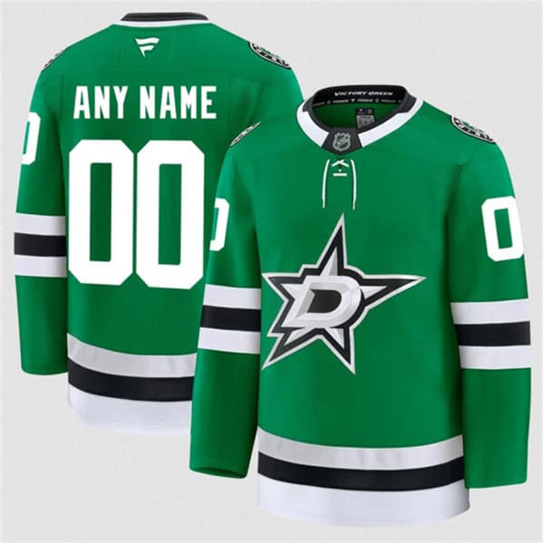 Dallas Stars Custom Green 2024-25 Home Stitched Jersey