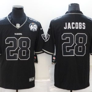 Las Vegas Raiders #28 Josh Jacobs Black Shadow Vapor Limited Stitched Jersey