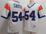 Blue Mountain State #54 Thad Castle White Stitched Jersey