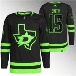 Dallas Stars #15 Craig Smith Black Stitched Jersey