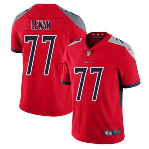 Tennessee Titans #77 Taylor Lewan Red Inverted Legend Stitched Football Jersey