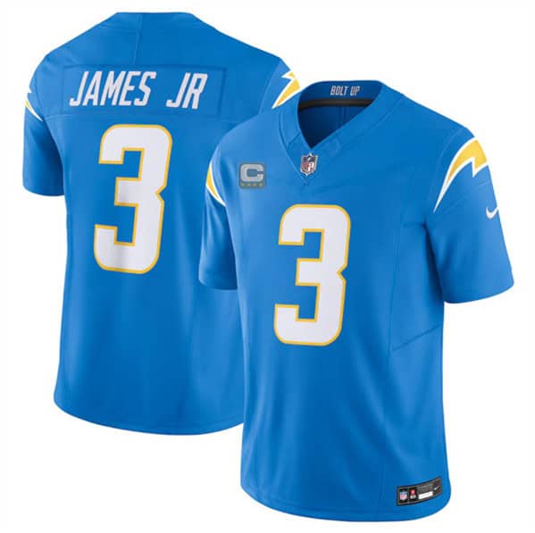 Los Angeles Chargers #3 Derwin James Jr. Blue 2024 F.U.S.E. With 4-Star C Patch Vapor Limited Stitched Jersey