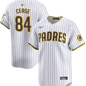 San Diego Padres #84 Dylan Cease White Home Limited Stitched Jersey