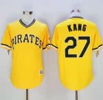 Pirates #27 Jung-Ho Kang Gold New Cool Base Stitched Jersey