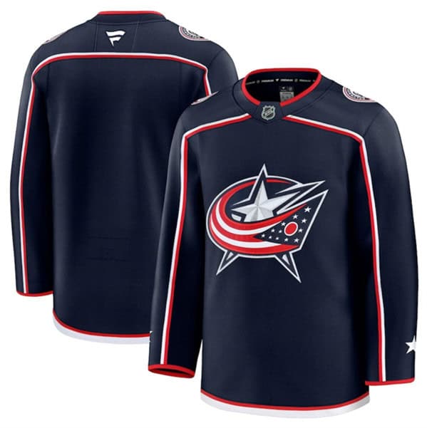 Columbus Blue Jackets Blank Navy 2024-25 Home Stitched Jersey