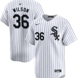 Chicago White Sox #36 Steven Wilson White Home Limited Stitched Jersey