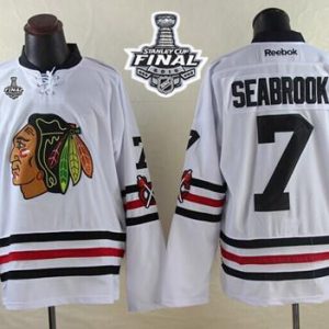 Blackhawks #7 Brent Seabrook White 2015 Winter Classic 2015 Stanley Cup Stitched Jersey