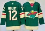 Minnesota Wild #12 Matt Boldy Green 2024-25 Home Stitched Jersey